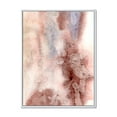 thumbnail image 1 of Pastel Abstract With Pink Blue and Dark Red Spots 16 in x 32 in Framed Painting Canvas Art Print, by Designart, 1 of 5