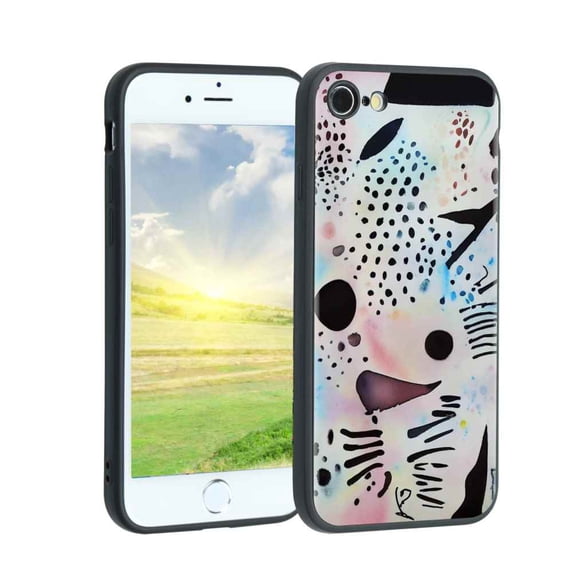 Pastel-Abstraction-Art-Watercolors-270 Phone Case, Degined for iPhone SE 2020 Case Men Women, Flexible Silicone Shockproof Case for iPhone SE 2020