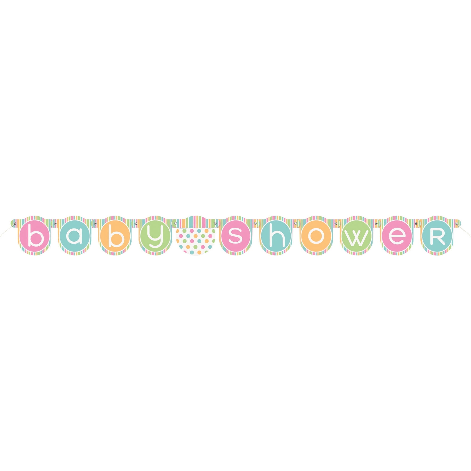 Pastel Baby Shower Banner, 4.5 ft, 1ct