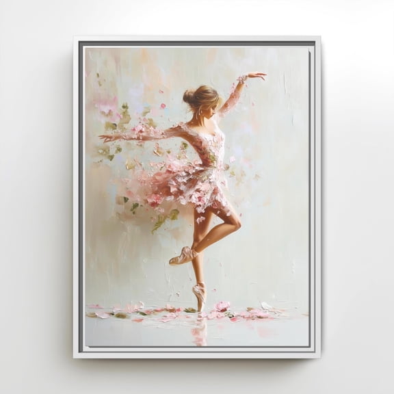 Pastel Ballet Dancer Wall Art Print, Unframed Paper Poster 8x10in