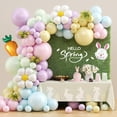thumbnail image 1 of Pastel Balloons Arch Garland Kit, Easter Balloon for Bunny Hunt Shower Birthday Spring Rabbit Daisy Egg Party Decorations, 1 of 4