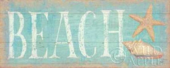 Pastel Beach Canvas Art - Daphne Brissonnet (24 x 48)