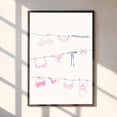 thumbnail image 1 of Pastel Bikini Cute Summer Girly Beach Decor Poster, Stretched Canvas 12x16in, 1 of 4