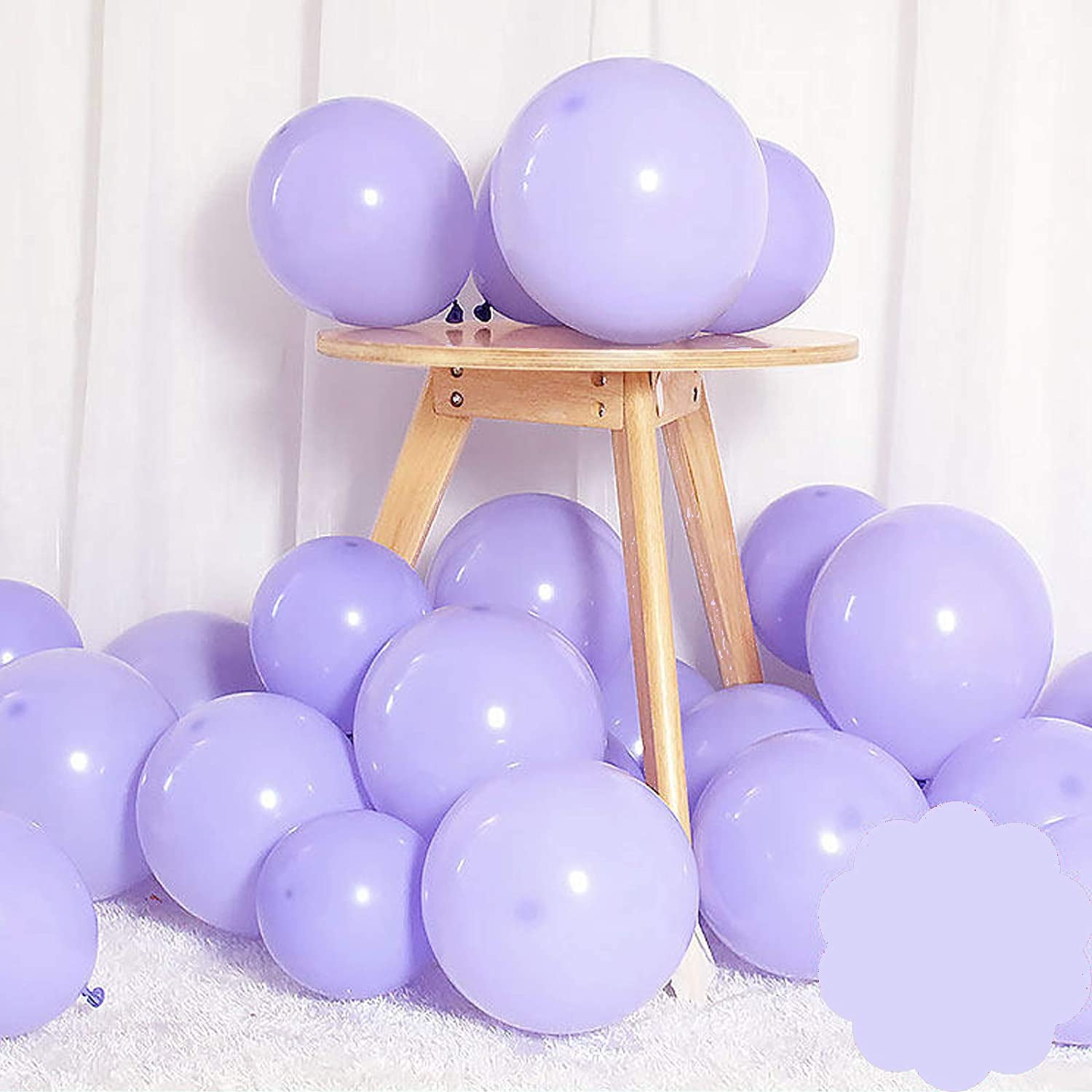 Pastel Blue Balloons 12 inch 50pcs Latex Party Balloons Baby Shower