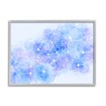 thumbnail image 1 of Pastel Blue Flower Outlines Botanical & Floral Graphic Art Gray Framed Art Print Wall Art, 1 of 7