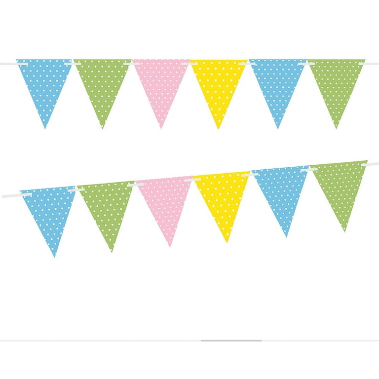 Party store triangle flags