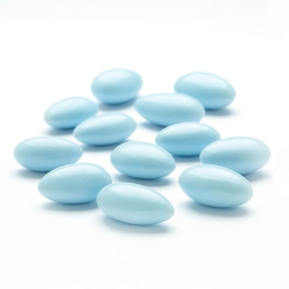 Pastel Blue Jordan Almonds - 2 Pound (32 Ounces) - Gourmet Candy by CandyKorner