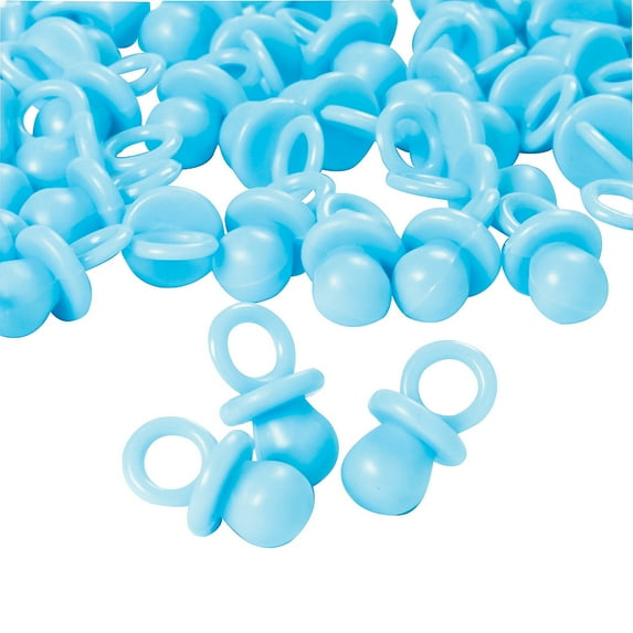Pastel Blue Opaque Pacifier Favors - Party Supplies - 48 Pieces