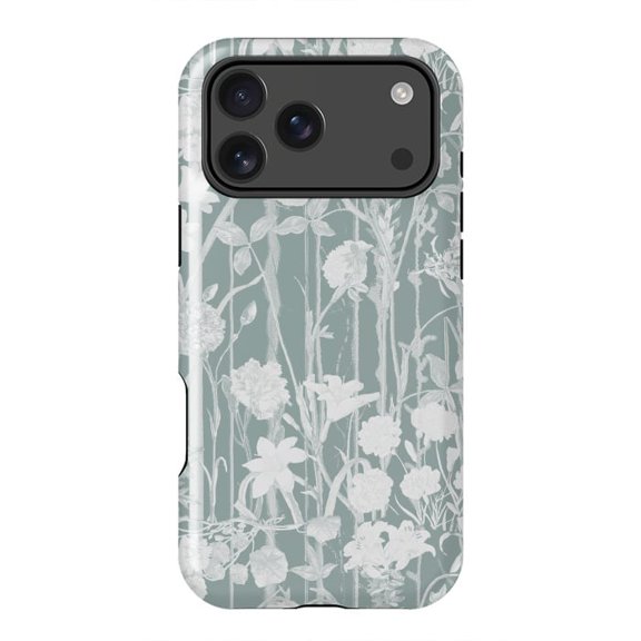 Pastel Botanical Floral Vines Soft Aesthetic Case for iPhone 17 16 15 14 13 12 11 Pro Max
