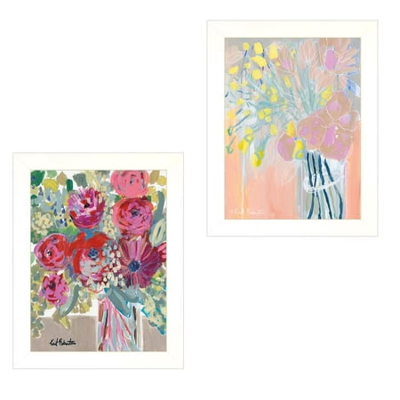 TrendyDecor4U Kait Roberts 2-Piece Vignette With White Frame Wall Art V527-226