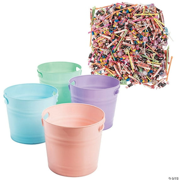 Pastel Buckets with Candy Parade Kit - 1004 Pieces