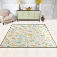 thumbnail image 1 of Pastel Butterflies Pattern 80''x58'' Extra Large Plush Memory Foam Rug, Soft, Absorbent, Non Slip, 1 of 7