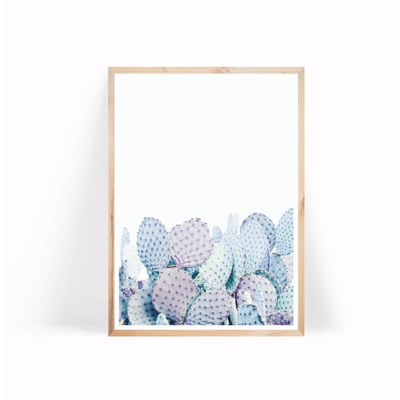 Pastel Cactus Poster - Desert Poster - Cactus Photo - Prickly Pear Poster, Unframed Poster Size 16x24