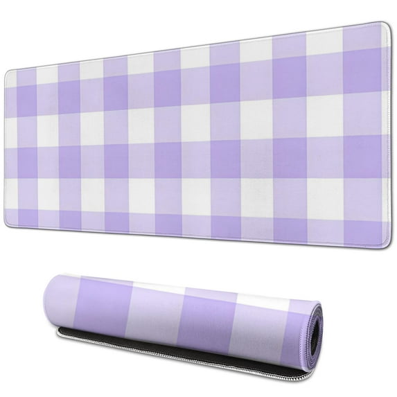 Pastel Checkered Mouse Pad: Anti-Slip, Adds Boho Chic Aesthetic to Home Office - Perfect for Your Computer & Laptop, Size 31.5x11.8inches.