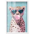 thumbnail image 1 of Pastel Cheetah Bubblegum Shadowbox Print Glam Wall Decor by Art Remedy, White Frame, 10 x 15, 1 of 7