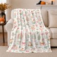 thumbnail image 1 of Pastel Christmas Treats Whimsical Gingerbread Houses Cupcakes Holiday, Festive Holiday Scene, Warm Flannel Blanket for Kitchen and Dining Room, Art Lovers Christmas Gift, Festive Home Decor, 1 of 7