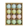 thumbnail image 1 of Pastel Christmas Tree Ornaments Decorations, 12 PCS 3.1 Inch Macaron Shatterproof Foam Christmas Ball Ornaments Set, Christmas Tree Hanging Pendants Xmas Tree Decoration, A, 1 of 5