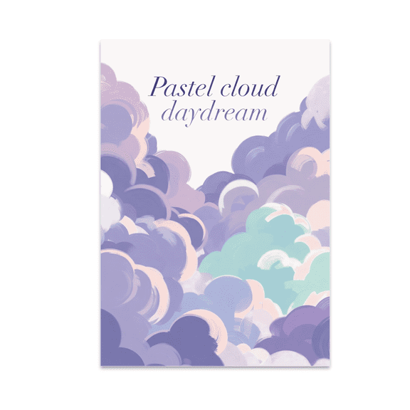 Pastel Cloud Daydream Art - Dreamy Decor Enthusiast - 13x19 Poster Print