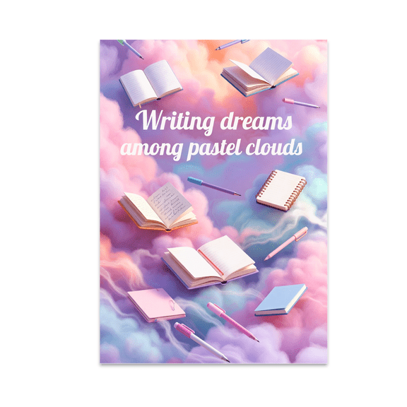 Pastel Cloud Decor - Dreamy Aesthetic Art Print - 13x19 Poster Print