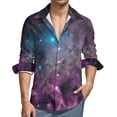 thumbnail image 1 of Pastel Cloud Shirt Men Light Colored Galaxy Casual Shirts Autumn Funny Graphic Blouses Long Sleeve Trendy Oversize Top Gift Idea, 1 of 6