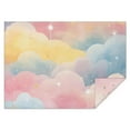 thumbnail image 1 of Pastel Cloud Starry Sky Rectangle Tablecloth 60"x84",Waterproof Polyester Rectangle Table Cloth, Wipeable Spillproof Polyester Tablecloth for Dining, Camping, Indoor and Outdoor, 1 of 5