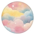 thumbnail image 1 of Pastel Cloud Starry Sky Round Fitted Tablecloth with Elastic Edge,Dining Table Cover Waterproof,Outdoor Round Tablecloth for Camping,Dining,Indoor and Outdoor, 1 of 7