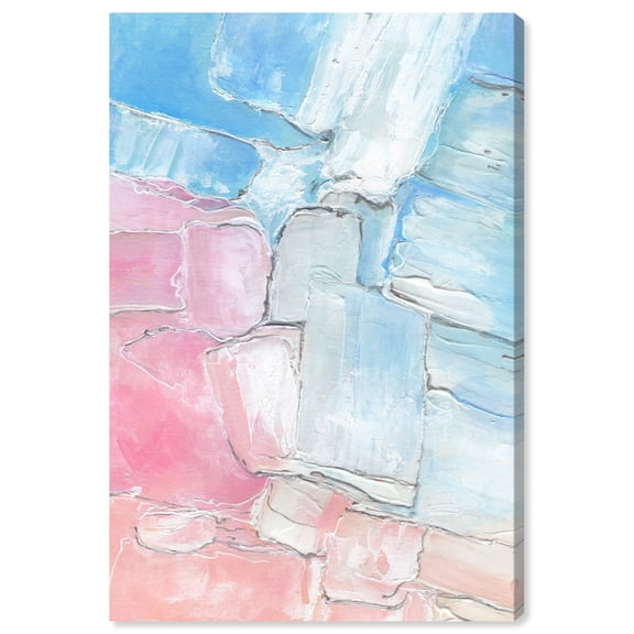 Pastel Clouds Beach Life Inspired Pastel Color Canvas Wall Art by Art Remedy, Gallery Wrapped, 16"x24"