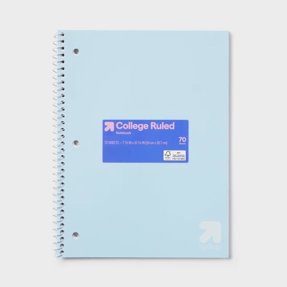 Pastel College Ruled Notebook