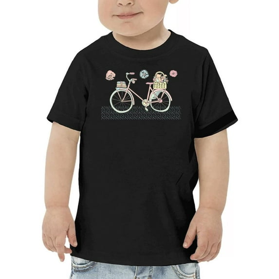 Pastel Color Bicycle T-Shirt Toddler -Image by Shutterstock, 5 Toddler