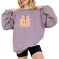 thumbnail image 1 of Pastel Color Pumpkin Fall Sweatshirt Funny Women Thanksgiving Casual Long Sleeve Graphic Shirts Pullover Tops, 1 of 4
