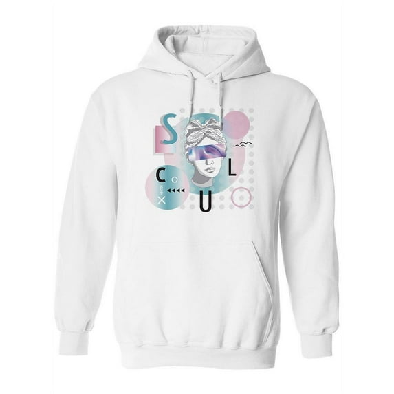 Pastel Color Sculpture Hoodie Women -Image by Shutterstock, Female Large