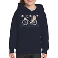thumbnail image 1 of Pastel Color Vintage Bicycle   Hoodie Juniors -Image by Shutterstock,  x-Large, 1 of 4