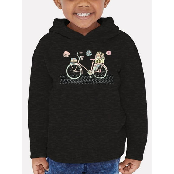 Pastel Color Vintage Bicycle Hoodie Toddler -Image by Shutterstock, 5 Toddler