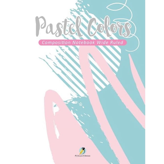 Pastel Colors Composition Notebook Wide Ruled (Paperback)
