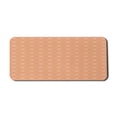 thumbnail image 1 of Pastel Computer Mouse Pad, Print of Diagonally Arranged Squares and Stripes in Monochrome Style, Rectangle Non-Slip Rubber Mousepad X-Large, 35" x 15" Gaming Size, Dark Peach and Salmon, by Ambesonne, 1 of 2