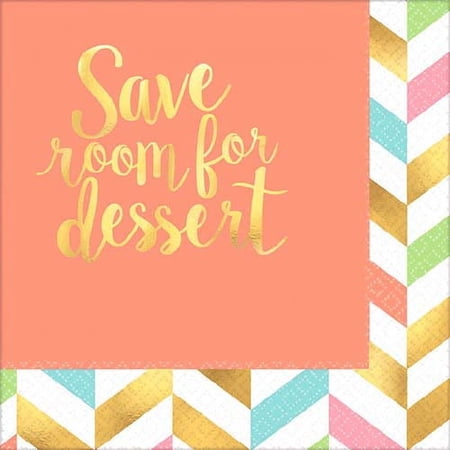 Pastel Confetti Small Disposable Napkins, 16 Count