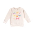 thumbnail image 1 of Pastel Coquette Birthday Things Sweatshirt for Toddlers, Kids & Teens Girly Party Sweater Natural Heather Sweatshirt 5-6, 1 of 4