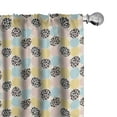 thumbnail image 1 of Pastel Curtains 2 Panels Set, Repeating Style Tender Colorful Rounds with Animal Print Modern Creative Art, Window Drapes for Living Room Bedroom, 56"W X 95"L, Cream Multicolor, by Ambesonne, 1 of 5