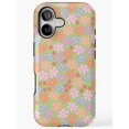 Pastal Shell Pastel Daisy Floral Tough Phone Case for Select Apple iPhone Models ...