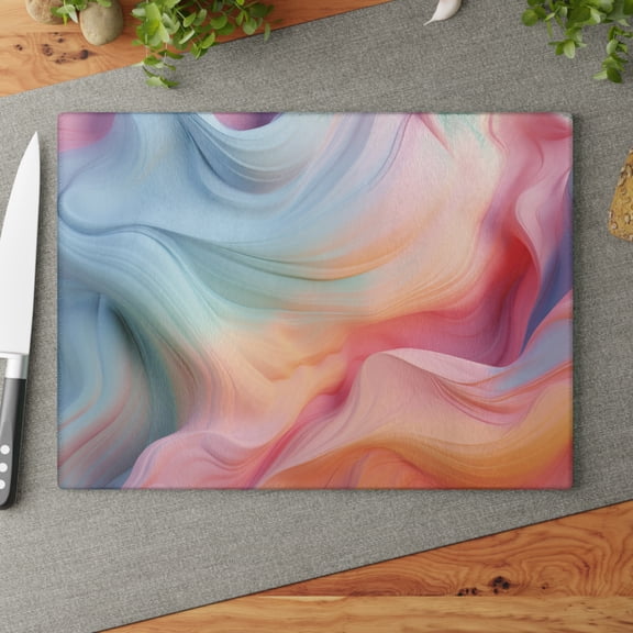 Pastel Delights Glass Cutting Board - Add A Pop To Your Kitchen