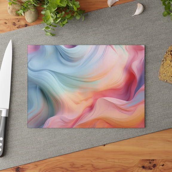 Pastel Delights Glass Cutting Board - Add A Pop To Your Kitchen