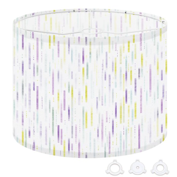 Pastel Drum Lampshades 13"x13"x10" Gentle Rainbow Hues Tranquil Light Shade for Table Lamps Floor Lamp Shades Replacement Assembly Required