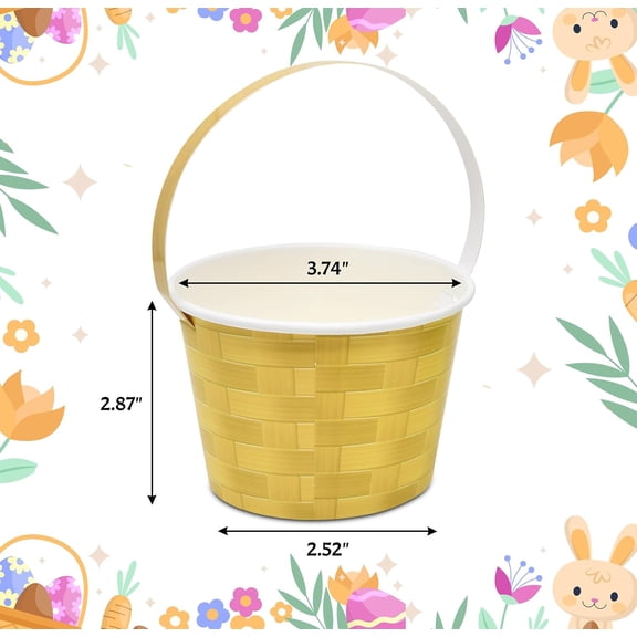 Pastel Easter Basket Treat Cups with Handles