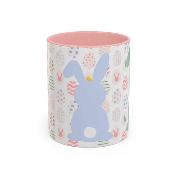 Pastel Easter Bunny Coffee Mug, Spring Gift