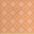 thumbnail image 1 of Ambesonne Pastel Fabric by the Yard Upholstery, Diagonal Squares and Stripes, 2 Yards, Dark Peach and Salmon, 1 of 4