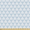 thumbnail image 1 of Ambesonne Pastel Fabric by the Yard Upholstery, Digital Petals Leaves Design, 10 Yards, Pale Blue White, 1 of 5