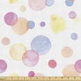 thumbnail image 1 of Ambesonne Pastel Fabric by the Yard Upholstery, Watercolor Drops, 5 Yards, Multicolor, 1 of 4
