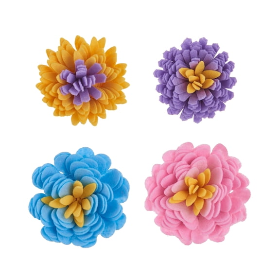 Pastel Felt Ribbon Flower Craft Kit by Creatology DIY Felt Strip Flower-Making Kit in Soft Colors for Kids Crafts - 12 Pack