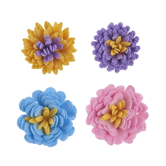 Pastel Felt Ribbon Flower Craft Kit by Creatology  DIY Felt Strip Flower-Making Kit in Soft Colors for Kids Crafts - 12 Pack