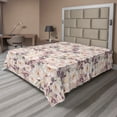 thumbnail image 1 of Ambesonne Pastel Flat Bedding Sheet Soft Top Sheet, Floral Blooming Wild Roses, King, Eggshell and Multicolor, 1 of 1